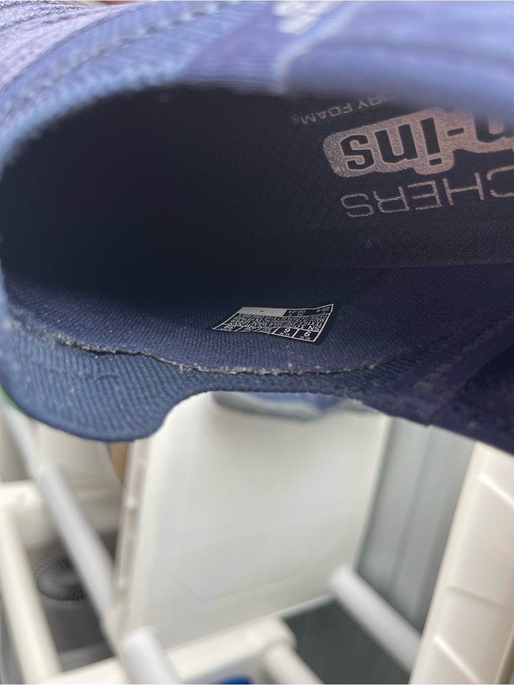 Skechers Navy Slip-On Women's Athletic Sneakers - Picture 3 of 3